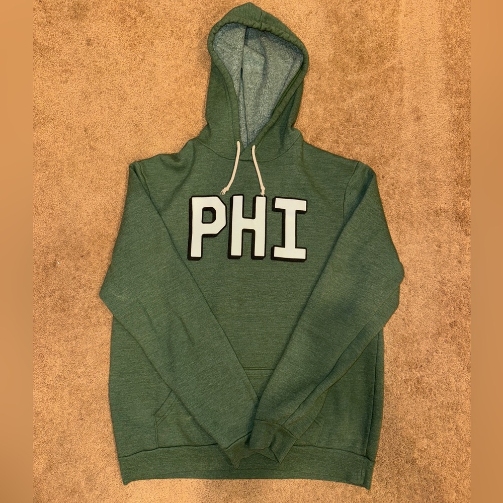 Where I'm From Adult Philadelphia City Code Hoodie / Green / Size: XXL